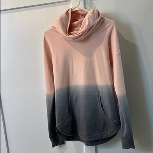CALIA by Carrie Underwood Peach and Charcoal Ombre Hoodie